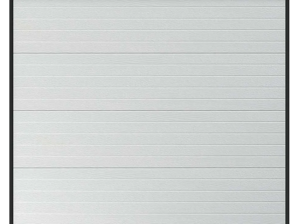 Sectionale Garagedeur Met Wit Groefeffect En Motor - Noria-Somfy Hot