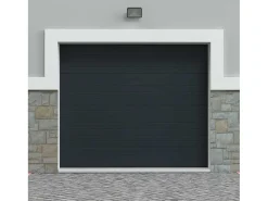 Sectionale Garagedeur Met Groefeffect Antraciet - Noria-Vente-unique Sale