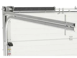 Sectionale Garagedeur Met Glad Effect En Centrale Witte Loopdeur Met Motor - Lavega-Vente-unique Hot