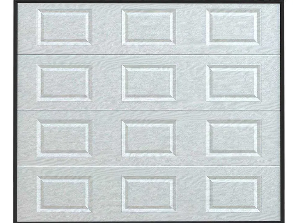 Sectionale Garagedeur Met Witte Cassette En Motor - Caopas-Somfy Outlet