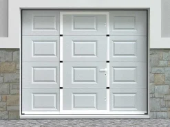 Sectionale Garagedeur Met Motor Cassette Centrale Deur Wit - Caopas-Somfy Clearance