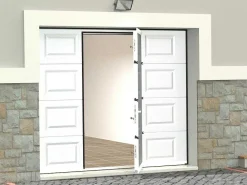 Sectionale Garagedeur Met Motor Cassette Centrale Deur Wit - Caopas-Somfy Clearance