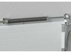 Sectionale Garagedeur Wit Gegroefd Effect Met Motor - Noria-Vente-unique