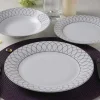 Servies 18 Stuks Van Porselein - Wit En Goud - Serisia-OZAIA New
