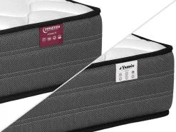 Set 140 X 200 Cm Bedbodem + Matras Met Pocketveren - Ambracie Van Ysmee-Ysmée Outlet