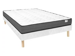 Set 140 X 200 Cm Bedbodem + Matras Met Pocketveren - Ambracie Van Ysmee-Ysmée Outlet