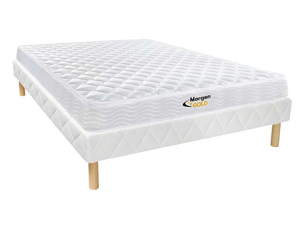 Set Bedbodem + Matras Met Veren Wolkenlos Van - 140 X 200 Cm-Morgengold New