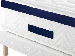 Set Bedbodem En Matras Pocketveren En Vormgeheugen Met Textuur Marquis Van Dreamea - Dikte 30 Cm - 140 X 190 Cm - Blauw-Palacio Outlet