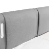 Set Boxspring + Hoofdbord Met Ledlampjes + Elektrische Relaxbedbodems + Matras + Topmatras - 2 X 90 X 200 Cm - Grijze Stof - Astemi Van-Palacio Online