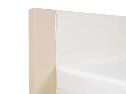 Set Boxspring En Matras Met Hoofdeinde Met Leds + Lattenbodem + Matras + Dekmatras Asti Van Ysmee - 160 X 200 Cm - Kunstleer - Creme Wit-Ysmée Hot