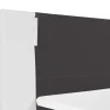 Set Boxspring Hoofdbord Met Led-Verlichting + Bedbodems + Matras + Topmatras Asti Van Ysmee - 180 X 200 Cm - Kunstleer - Wit En Grijs-Ysmée Best
