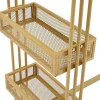 Set "Eat Standing": Bartafel En 2 Krukken - Metalen Structuur - Goud-ModernLuxe Sale