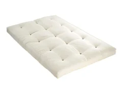 Set Lattenbodem + Futon 140 X 190 Cm - 100% Katoen - Shiva Van - Beige-DREAMEA Hot