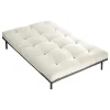 Set Lattenbodem + Futon 160 X 200 Cm - 100% Katoen - Shiva Van - Ecru-DREAMEA New