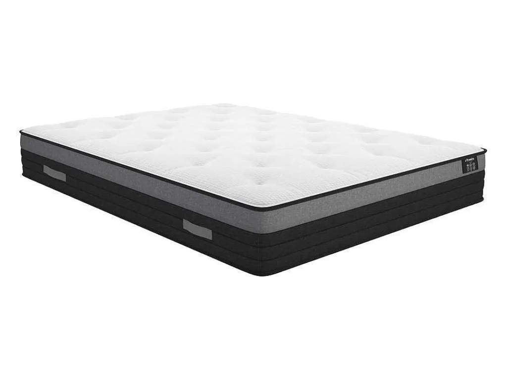 Set Lattenbodem + Matras 1118 Pocketveren Met Ventilatieband Airplay Van Dreamea Play Dikte 24 Cm - 180 X 200 Cm-Ysmée New