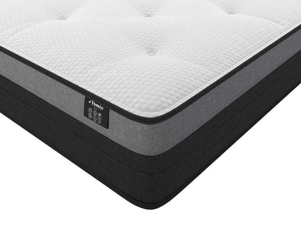 Set Lattenbodem + Matras 1118 Pocketveren Met Ventilatieband Airplay Van Dreamea Play Dikte 24 Cm - 180 X 200 Cm-Ysmée New