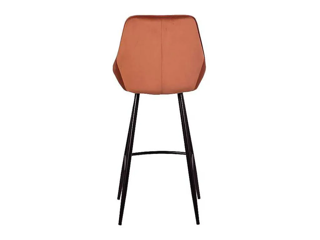 Set Van 2 Barkrukken - Fluweel - Terracotta - Masurie-Vente-unique Sale