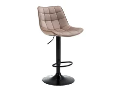 Set Van 2 Barkrukken Lima Ii - Fluweel & Metaal - Beige-Vente-unique Online