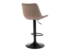 Set Van 2 Barkrukken Lima Ii - Fluweel & Metaal - Beige-Vente-unique Online