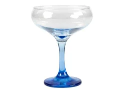 Set Van 6 Blauwe Cocktailglazen Op Voet 32 Cl - D. 6.5 X H. 20 Cm - Coraly-OZAIA Hot