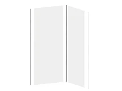 Set Van 2 Douchewandpanelen In Aluminium Inclusief Profielen - L90 Cm X L120 Cm X H210 Cm - Itziar-Shower & Design Discount