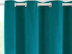 Set Van 2 Fluwelen Gordijnen - 140 X 260 Cm - Blauw - Ahtari-OZAIA Online