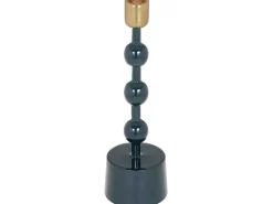 Set Van 2 Geemailleerde Aluminium Kandelaars - H.26,5 Cm En H.22 Cm - Eend Blauw - Parina-OZAIA Best