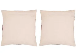 Set Van 2 Getufte En Bedrukte Kussens - 45 X 45 Cm - Katoen - Meerdere Kleuren - Magna-OZAIA Clearance