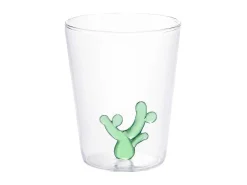 Set Van 4 Glazen Met Cactus - Transparant En Groen - O8 X H10 Cm - Puntia-OZAIA New