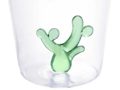 Set Van 4 Glazen Met Cactus - Transparant En Groen - O8 X H10 Cm - Puntia-OZAIA New