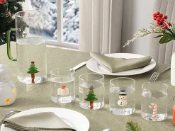 Set Van 4 Glazen Met Kerstmotieven - O7,5 X H9,5 Cm - Scopa-OZAIA New