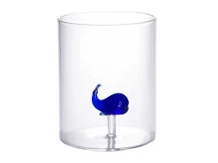 Set Van 4 Glazen Met Walvissen En Zeepaardjes - Transparant En Blauw - O7,5 X H9,5 Cm - Parasa-OZAIA New