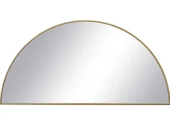 Set Van 2 Halfronde Spiegels In Metaal - B.50 X H.100 Cm - Goudkleurig - Gavra-OZAIA Best