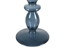 Set Van 2 Kandelaars - D9 X H21 Cm En D9 X H18,5 Cm - Glas - Blauw - Kandie-OZAIA Clearance