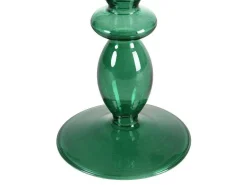 Set Van 2 Kandelaars - D9 X H21 Cm En D9 X H18,5 Cm - Glas - Groen - Kandie-OZAIA New