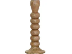 Set Van 2 Kandelaars Van Mangohout - H23 Cm - Naturel - Fainin-OZAIA New