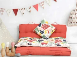 Set Van 2 Katoenen Kussens Met Bloemmotief - 45 X 45 Cm - Veelkleurig - Bariola-OZAIA
