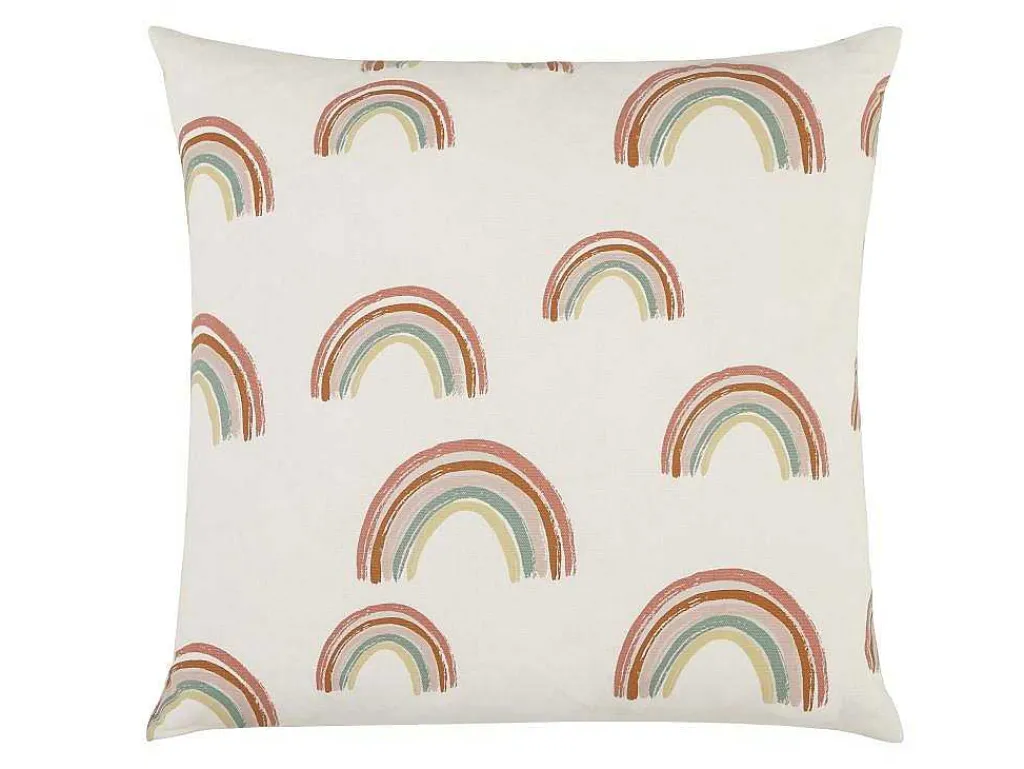 Set Van 2 Katoenen Regenboogkussens - 45 X 45 Cm - Veelkleurig - Archy-OZAIA
