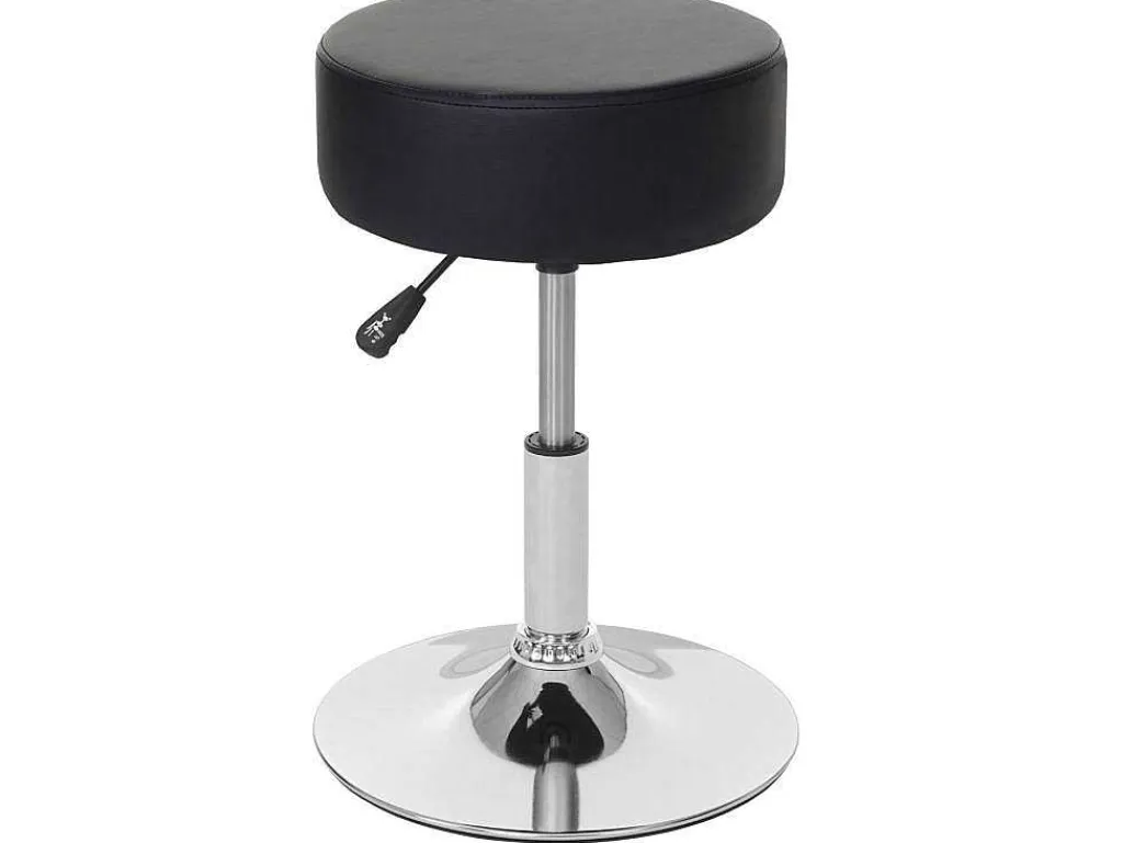Set Van 2 Krukken Mcw-C22, Kunstleer, Zwart-Vente-unique Clearance