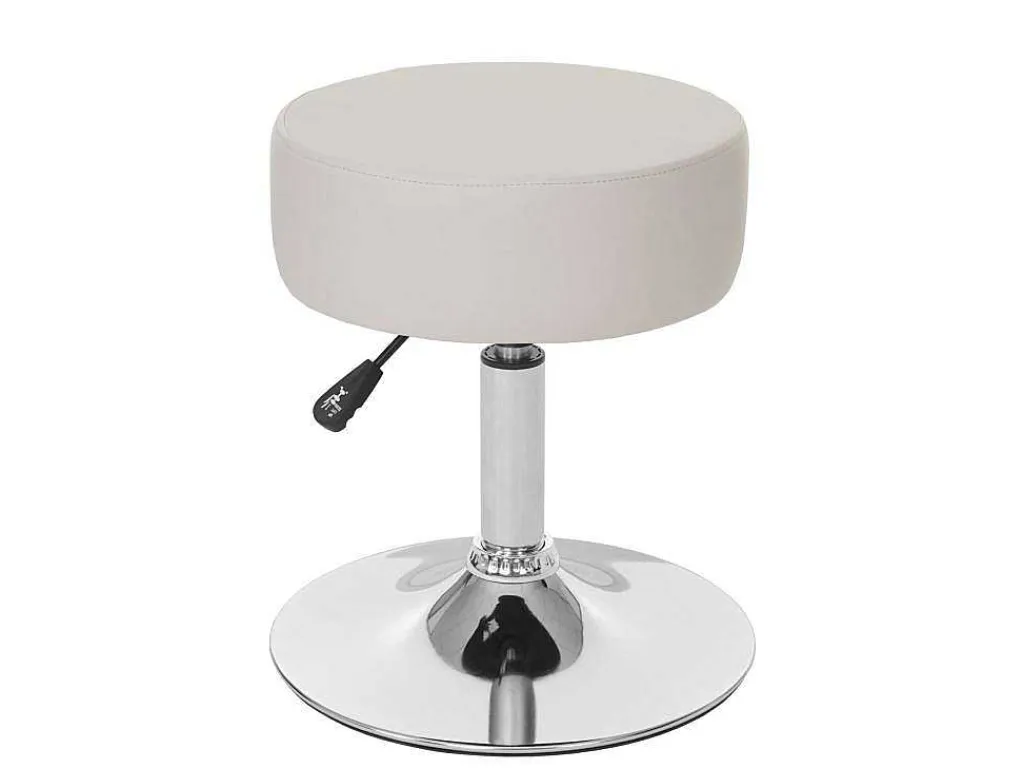 Set Van 2 Krukken Mcw-C22, Kunstleer, Creme-Vente-unique Sale