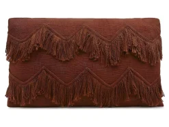 Set Van 2 Kussens 100% Katoen Met Franjes Bonel - 30 X 50 Cm - Terracotta-OZAIA Discount