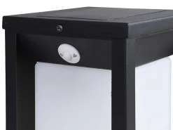 Set Van 2 Led-Buitenwandlampen Op Zonne-Energie - L. 15 X H. 30 Cm - Metaal - Zwart - Fozzano-SOLARGEO