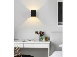 Set Van 2 Ledlampen In Aluminium - H10 Cm - Zwart - Paisley-OZAIA Clearance
