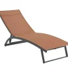 Set Van 2 Ligstoelen Met Verschillende Standen Van Aluminium En Textileen - Terracotta - Saranda Van-MYLIA