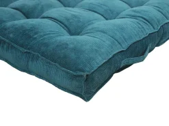 Set Van 1 Matras + 2 Palletkussens Van Ribfluweel - Blauw - Baila-OZAIA Clearance