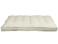 Set Van 1 Matras + 2 Palletkussens Van Ribfluweel - Beige - Baila-OZAIA New