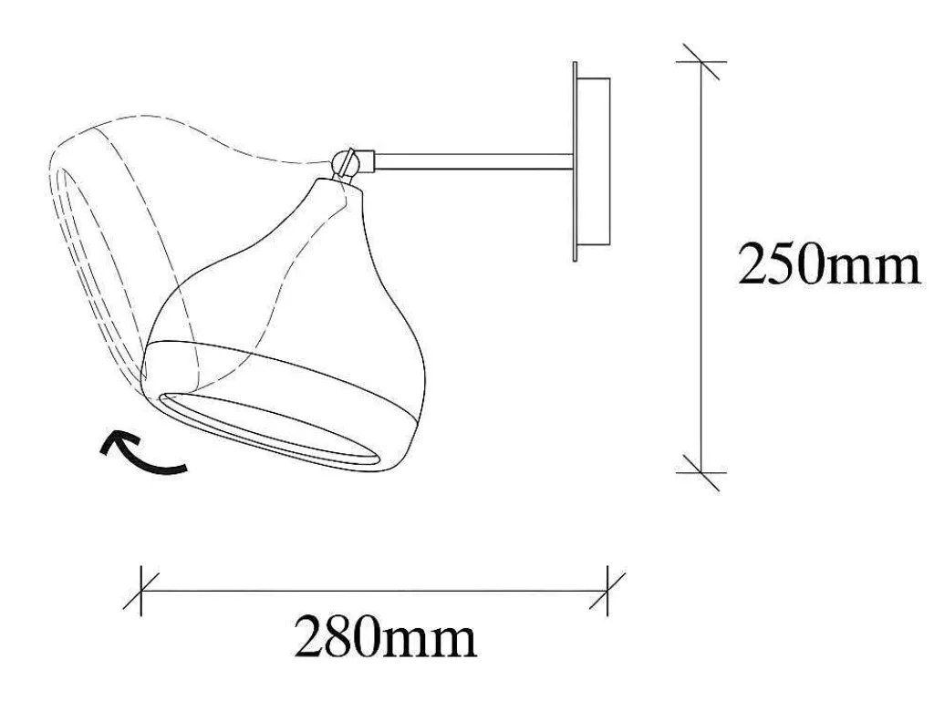 Set Van 2 Metalen Wandlampen Met Verstelbare Kap Yildo - D. 17 X H. 28 Cm - Zwart En Koperkleurig-OZAIA New