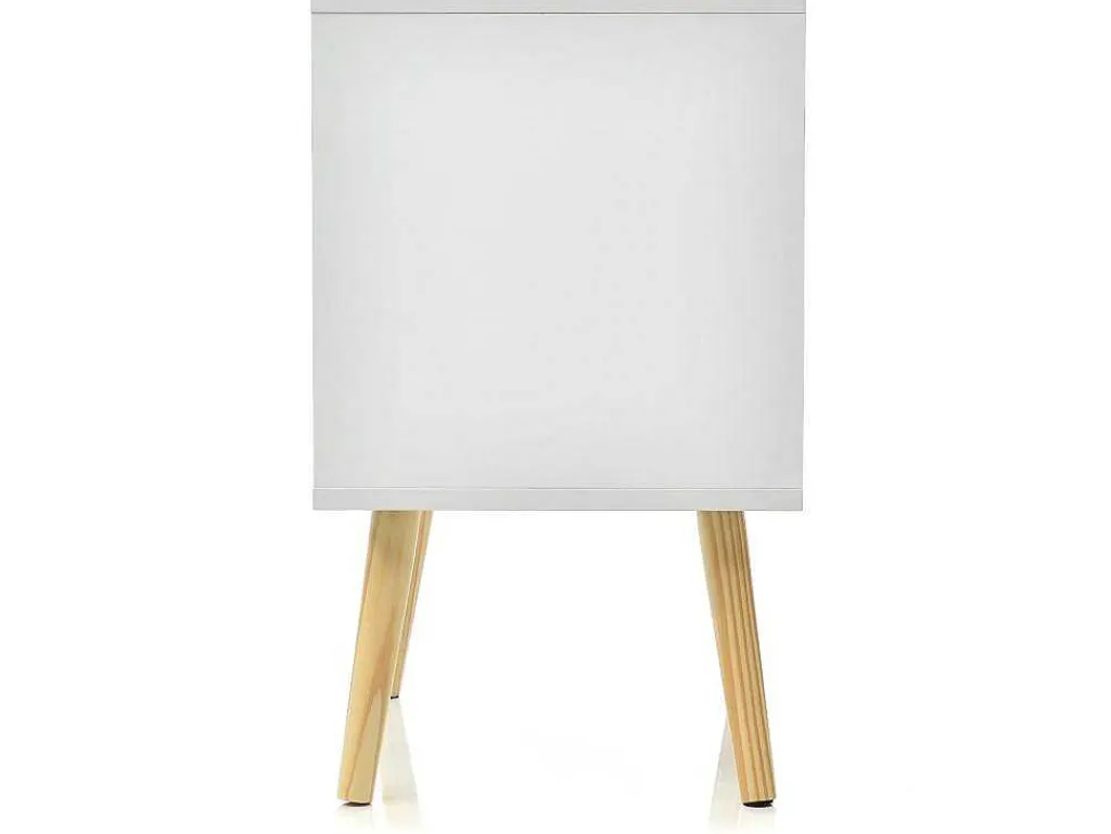 Set Van 2 Nachtkastjes - 1 Lade En 1 Nis - Wit-ModernLuxe New