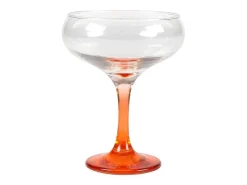 Set Van 6 Oranje Cocktailglazen Op Voet 32 Cl - D. 6.5 X H. 20 Cm - Coraly-OZAIA Outlet