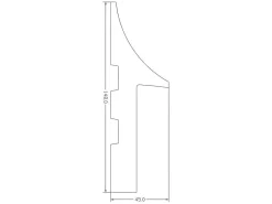 Set Van 3 Plinten Van Polystyreen L290 X H15 Cm Wit - Radeno-Vente-unique